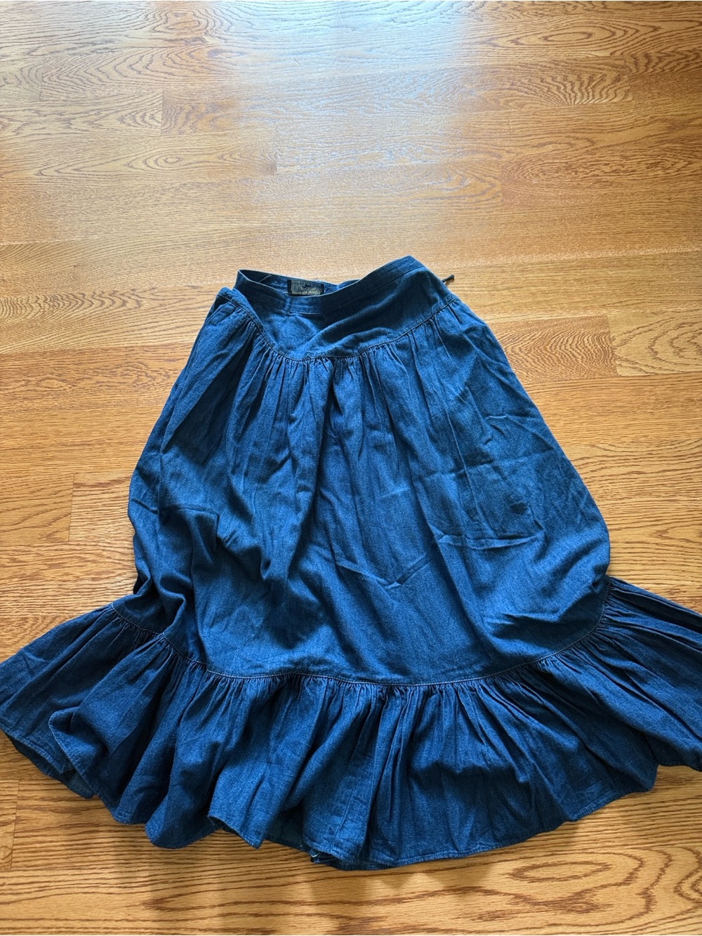Hunters Run Dark Blue Denim Skirt